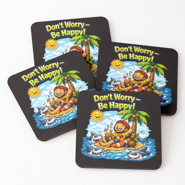 Item preview, Don’t Worry — Be Happy! Tropical Chill Cartoon designed and sold by ivodanivan.