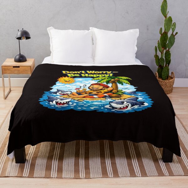 Item preview, Don’t Worry — Be Happy! Tropical Chill Cartoon designed and sold by ivodanivan.