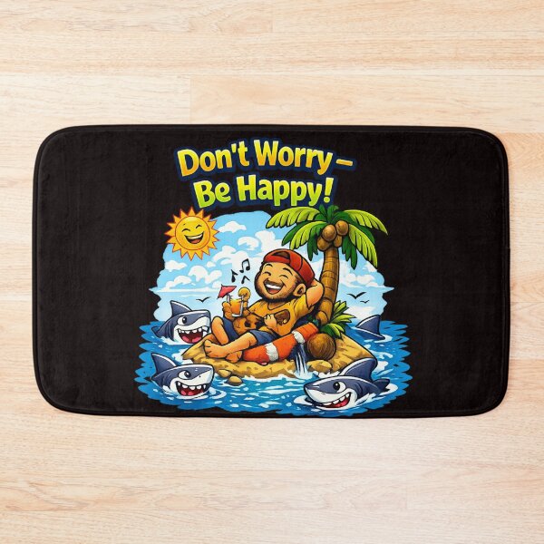 Item preview, Don’t Worry — Be Happy! Tropical Chill Cartoon designed and sold by ivodanivan.
