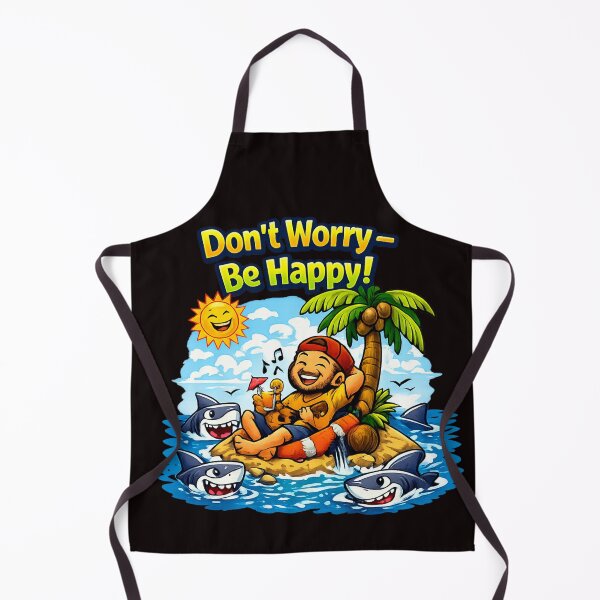 Item preview, Don’t Worry — Be Happy! Tropical Chill Cartoon designed and sold by ivodanivan.