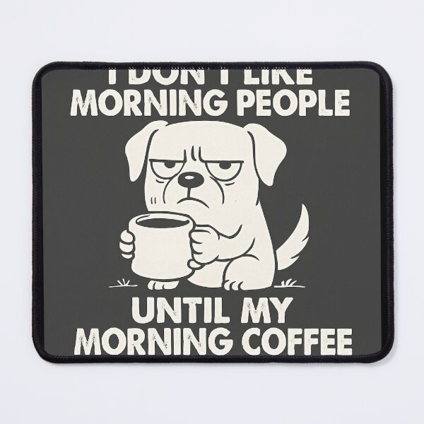 Item preview, Morning People Grumpy Coffee Humor designed and sold by MaurizioDesign.