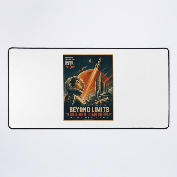 Item preview, Beyond Limits Building Tomorrow – Retro Futuristic Space designed and sold by Fleetwood1994.