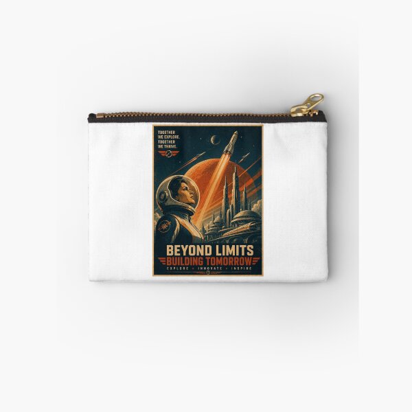 Item preview, Beyond Limits Building Tomorrow – Retro Futuristic Space designed and sold by Fleetwood1994.