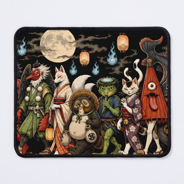 Item preview, Yokai Night Parade – Hyakki Yagyo Japanese Folklore Spirits Under the Moon designed and sold by kaxymax.