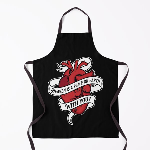 Item preview, Anatomical Heart Banner Heaven on Earth Tattoo Art Design designed and sold by SplashTastic.
