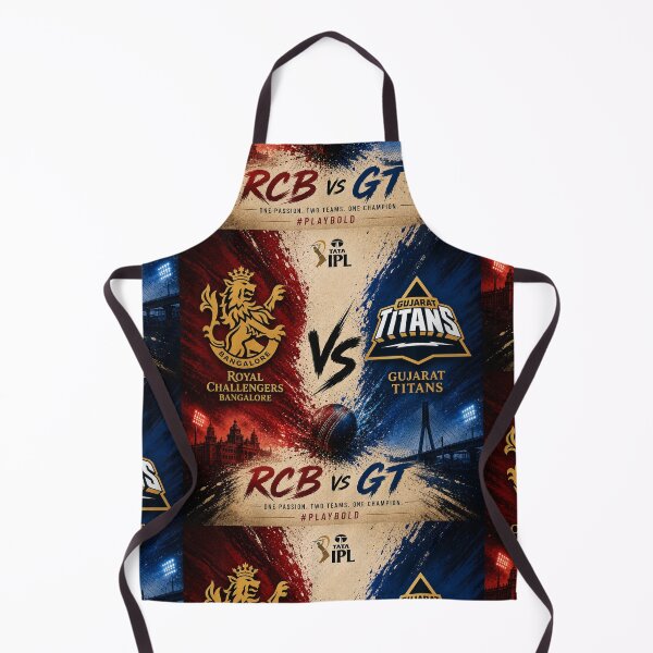 Item preview, Royal Challengers Bangalore vs Gujarat Titans – IPL Rivalry art designed and sold by Crick-Art.