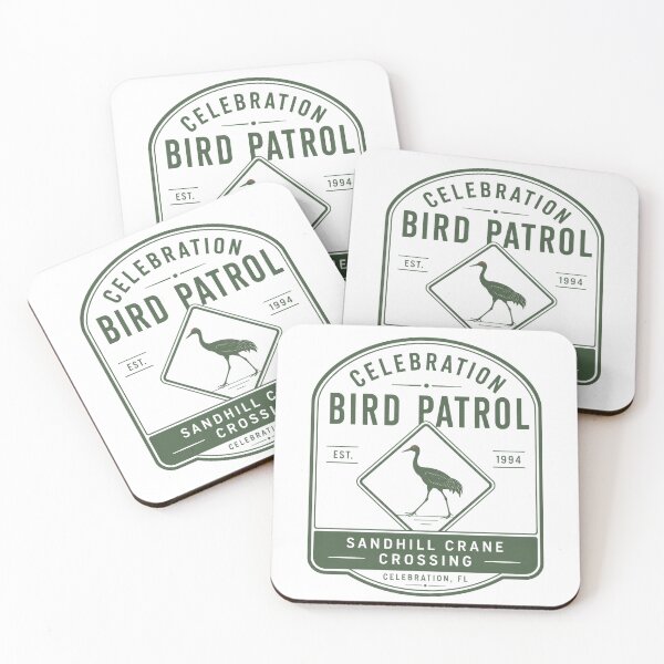 Item preview, Celebration, Florida Bird Patrol Sandhill Crane Crossing Sign designed and sold by pixiedustpaint.