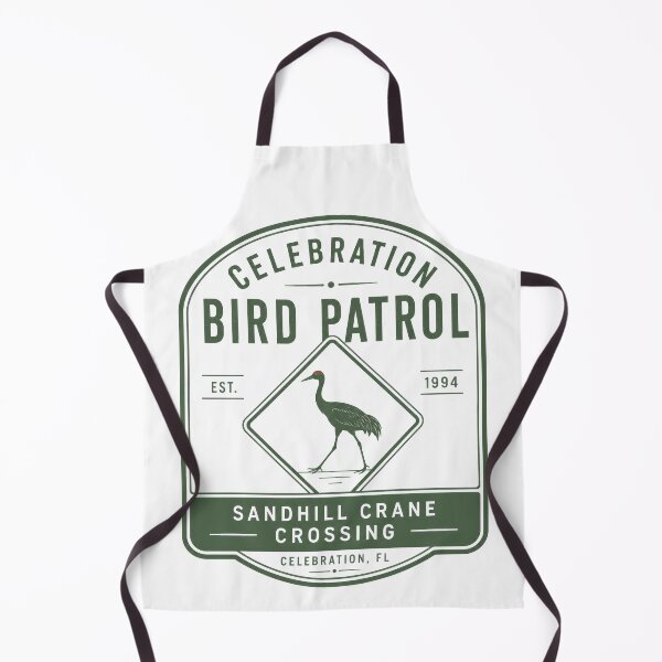 Item preview, Celebration, Florida Bird Patrol Sandhill Crane Crossing Sign designed and sold by pixiedustpaint.