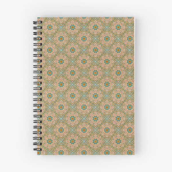 Item preview, Turkish Floral Ornament Teal and Brown Iznik Pattern designed and sold by SplashTastic.