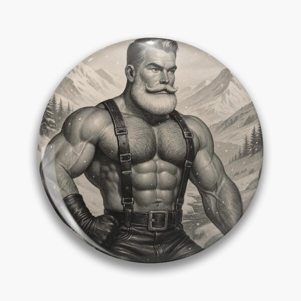 Item preview, Gay Leather Christmas In July Australia Fistful of Snow Lumberjack Daddy Christmas Graphic Design designed and sold by ItsAKinkThing.