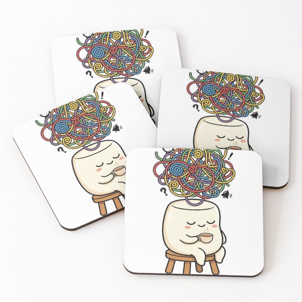 Item preview, Just Thinking Funny Overthinking Tangled Brain Yarn T-Shirt designed and sold by how-is-design.
