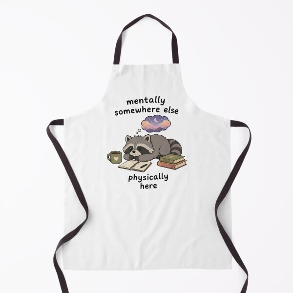 Item preview, Mentally Somewhere Else Physically Here Raccoon designed and sold by marketkmarket.