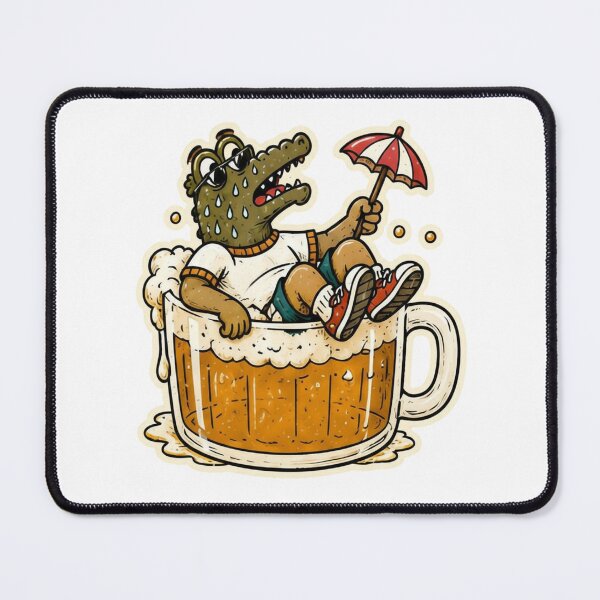 Item preview, Funny Crocodile Beer Bath Sticker designed and sold by Soeklahan07.