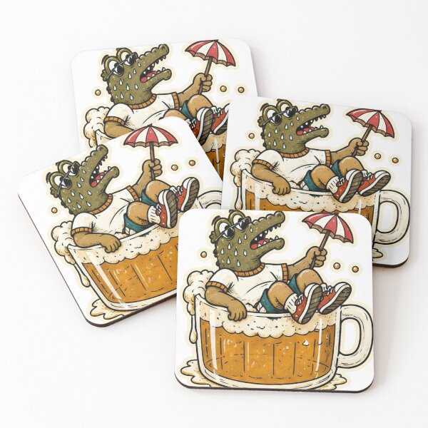 Item preview, Funny Crocodile Beer Bath Sticker designed and sold by Soeklahan07.