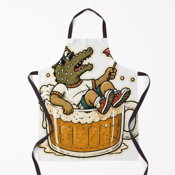 Item preview, Funny Crocodile Beer Bath Sticker designed and sold by Soeklahan07.