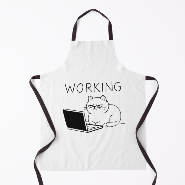 Item preview, Working Cat | Funny Grumpy Cat  designed and sold by Crestly Creatives .