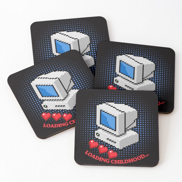 Item preview, Loading Childhood – Retro Computer Pixel Art Nostalgia Design designed and sold by Tadeusz1.