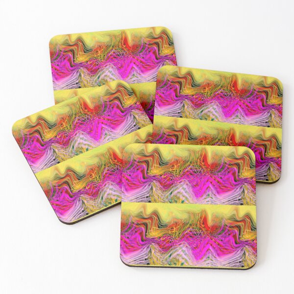 Item preview, Bright Hue Squiggly Waves  designed and sold by Cynthia De Moss aka Dutchess333.