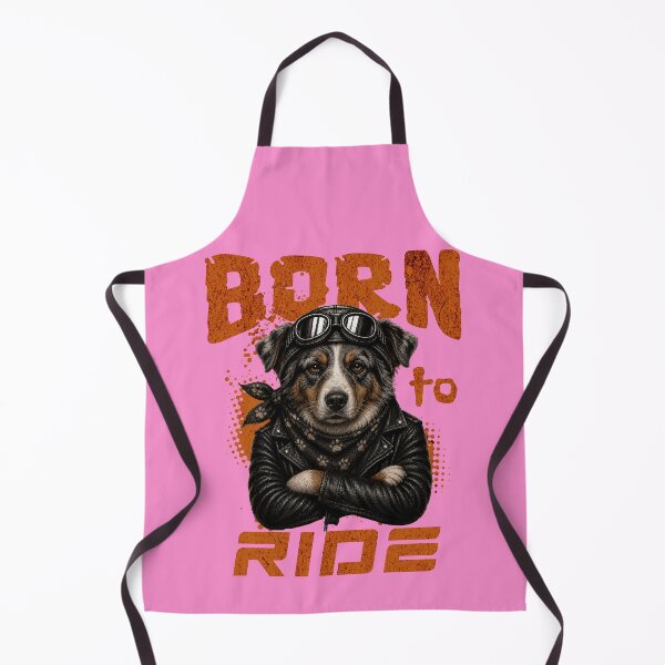 Item preview, Australian Shepherd Biker Design – Born To Ride Funny Motorcycle Australian Shepherd Gift designed and sold by PixelsPaws.