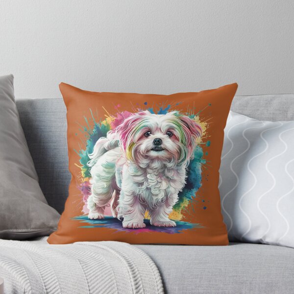 Item preview, Colorful Watercolor Maltese  designed and sold by Menlbear.