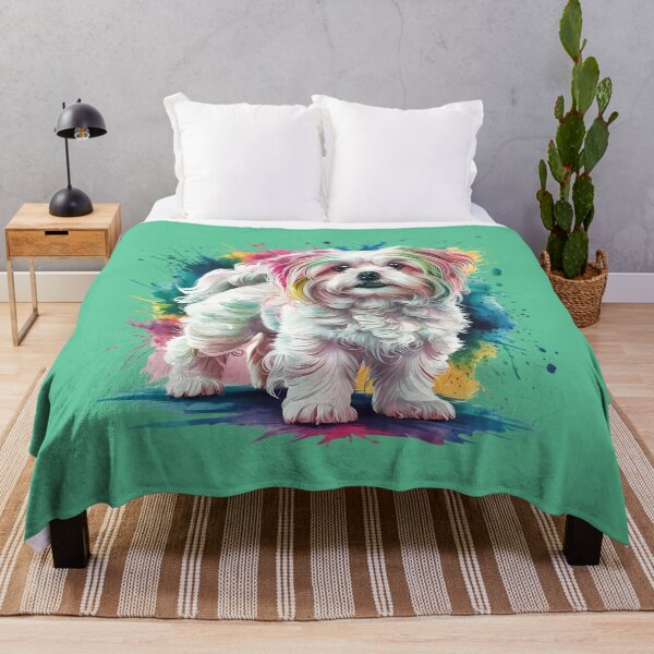 Item preview, Colorful Watercolor Maltese  designed and sold by Menlbear.