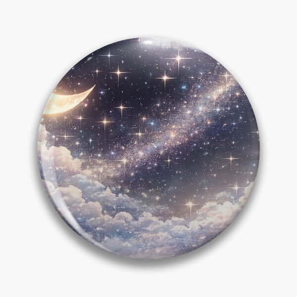 Item preview, Celestial Moon & Twinkle Stars designed and sold by Ishratparween11.