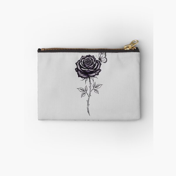 Item preview, Beautifully Broken Vintage Dark Rose and Butterfly Illustration designed and sold by Ortsas.