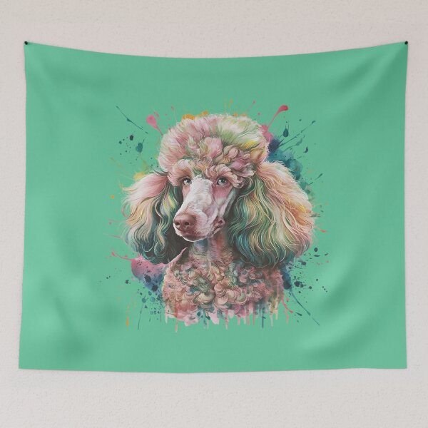 Item preview,  Colorful Watercolor Poodle  designed and sold by Menlbear.