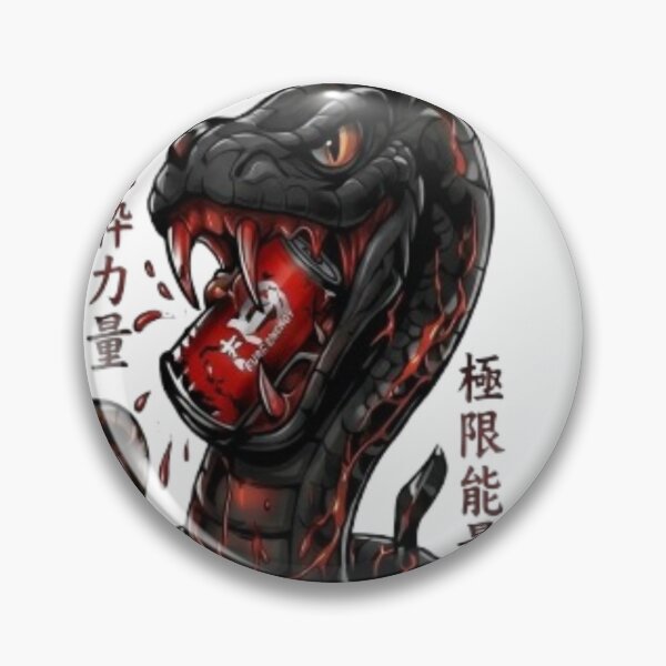 Item preview, Aggressive black snake with energy drink design designed and sold by Ahmedsyde.