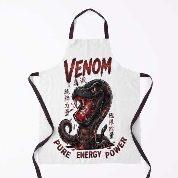 Item preview, Aggressive black snake with energy drink design designed and sold by Ahmedsyde.