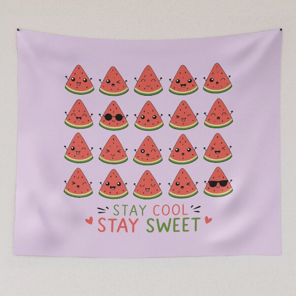 Item preview, Stay Cool Stay Sweet Watermelons Kawaii National Watermelon Day designed and sold by charlypicazo.