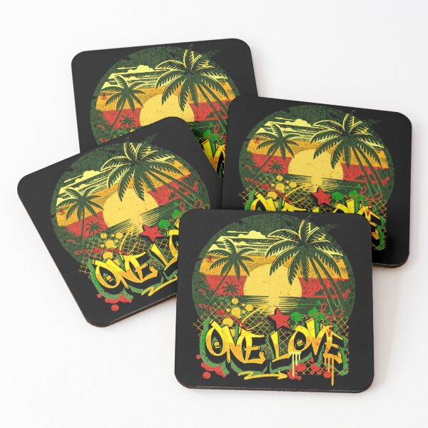 Item preview, One Love Jamaican Sunset designed and sold by rastaseed.