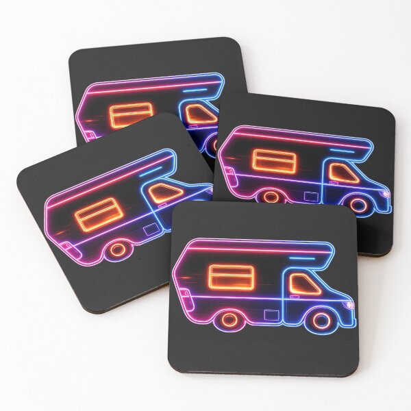 Item preview, Neon Camper Dreams  Retro Glow Road Adventure designed and sold by Tee-Shirt-Topia.
