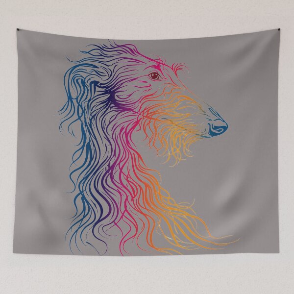 Item preview, Scottish colorful deerhound designed and sold by aghnadarragh.