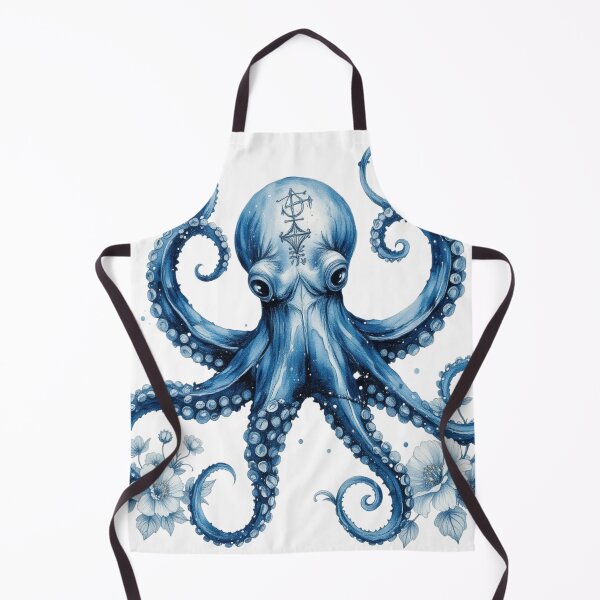 Item preview, Blue Octopus Flowers designed and sold by asideables.