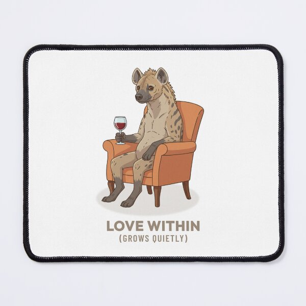 Item preview, Hyena Drinking Wine Vintage Art Design designed and sold by Cozy Vintage Animal.