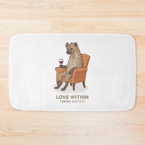 Item preview, Hyena Drinking Wine Vintage Art Design designed and sold by Cozy Vintage Animal.