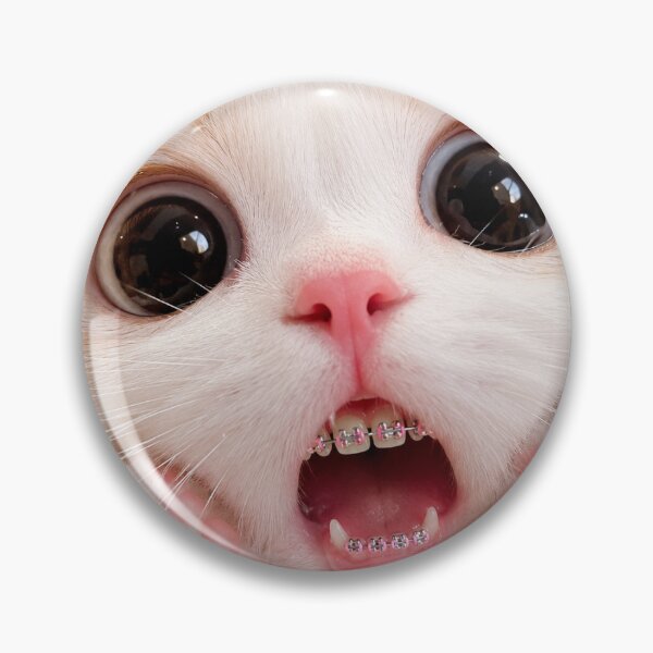 Item preview, Shocked Kitten With Braces designed and sold by LovelyCatGalaxy.