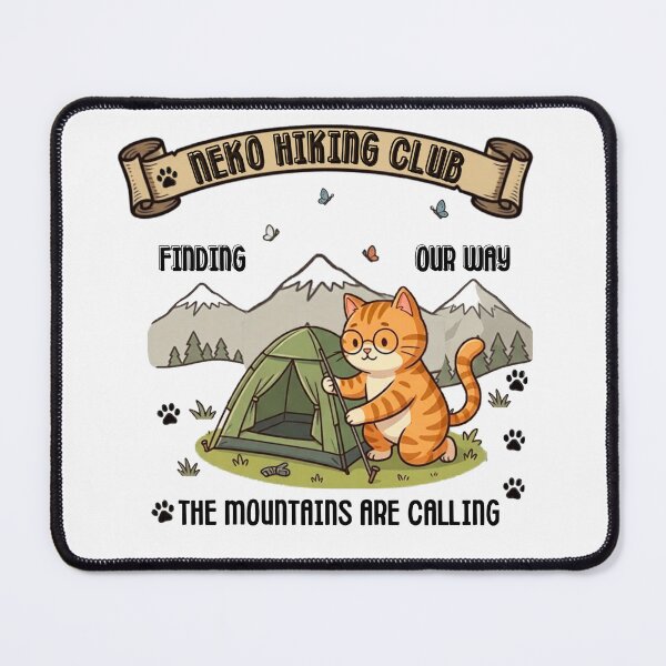 Item preview, Neko Hiking Club - Camping Edition Cat Outdoor Adventure designed and sold by tnwbank.