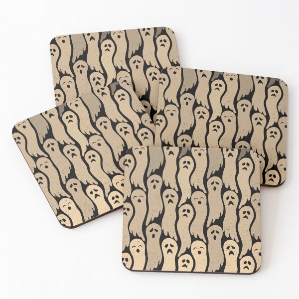 Item preview, Cute Halloween Ghost Pattern Retro Spooky Cartoon Ghosts designed and sold by WormJ.
