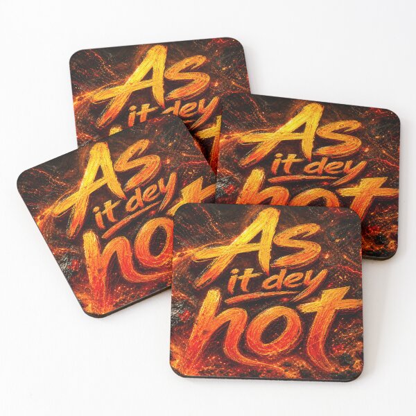 Item preview, As e dey hot  designed and sold by Odly Enough Arts.