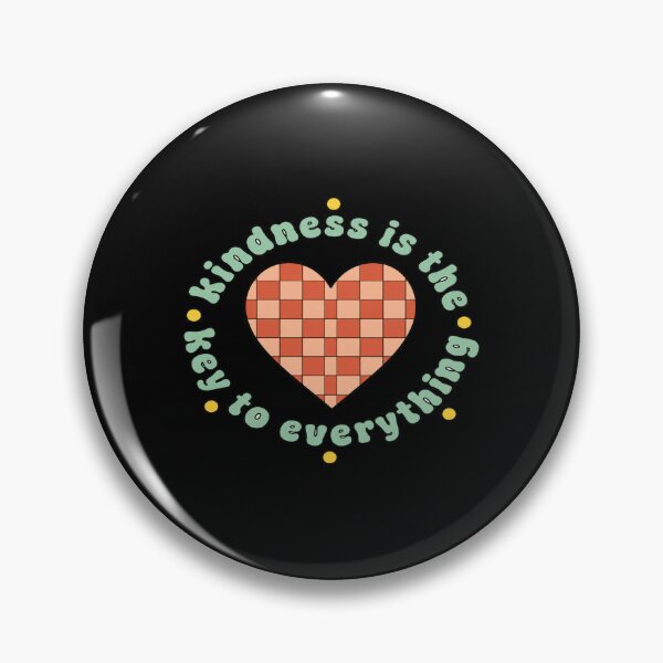 Item preview, Kindness Is the Key Retro Heart Design • Positive Quote Aesthetic • Feel‑Good Motivational Art designed and sold by Bright Nest Studio.