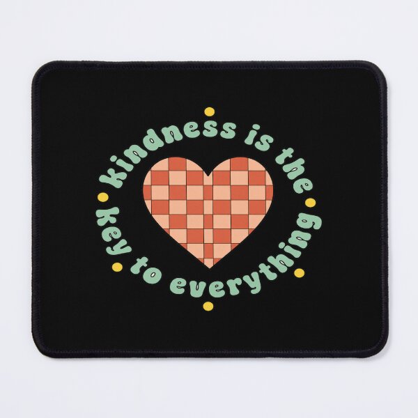 Item preview, Kindness Is the Key Retro Heart Design • Positive Quote Aesthetic • Feel‑Good Motivational Art designed and sold by Bright Nest Studio.