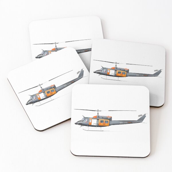 Item preview, BELL 212 VH-JJR HELICORP designed and sold by Grubby Fingers Aircraft Illustration.