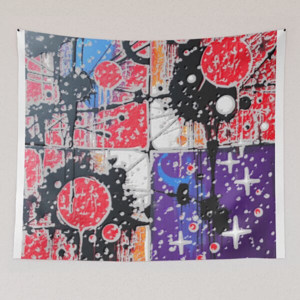 Item preview, cosmic noise bubbly alpha colorful geometric abstract design designed and sold by SmashingDeals.