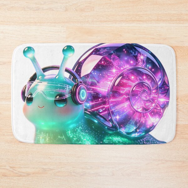 Item preview, Emerald Snail - Cyber Neon Future Glow Edition designed and sold by ABYSSLAB.