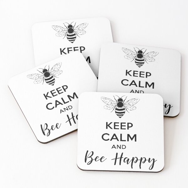Item preview, Keep Calm and Bee Happy designed and sold by Boddicca.