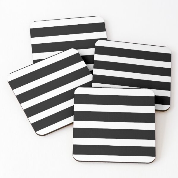 Item preview, Bold Black and White Horizontal Stripes designed and sold by Zaya_art.