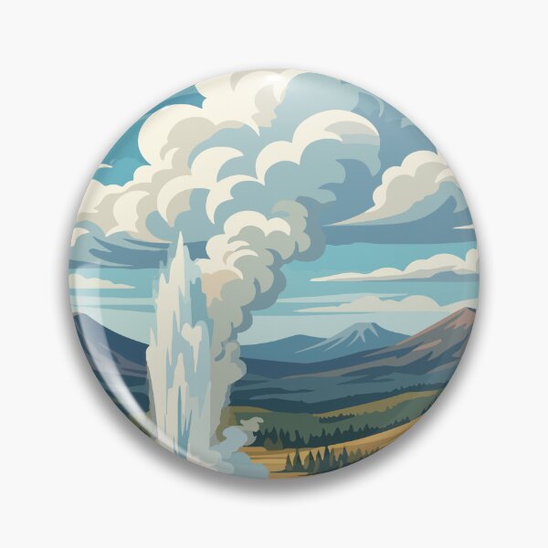 Item preview, Yellowstone National Park USA Travel Vintage designed and sold by RareDeerArt.
