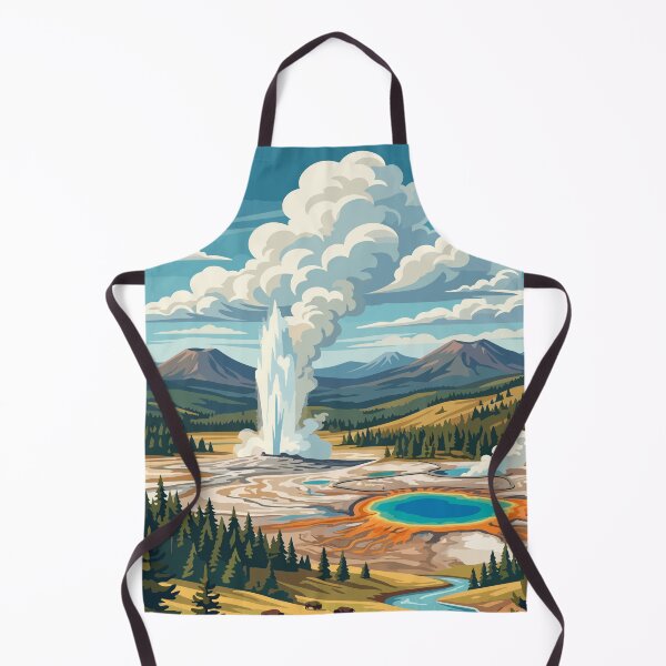 Item preview, Yellowstone National Park USA Travel Vintage designed and sold by RareDeerArt.